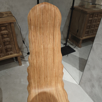 Chaise en bois à dossier haut rétro français personnalisable pour la décoration intérieure et les loisirs Mobilier de maison unique