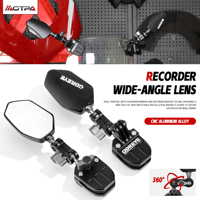 Support de caméra de rétroviseur grand angle pour moto Yamaha Tracer 9GT/900GT (2021-2025) en aluminium