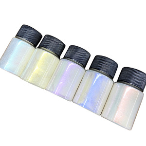 6 colori bianco perla Aurora pigmento in polvere fai da te barlume polvere sirena Glitter cromo olografico Manicure Glitter - Product Image 6