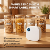 Impresora de Etiquetas Térmicas Portátil MHT-S001, Precio de Fábrica, 15 mm, 203 dpi, 1500 mAh, USB, para CE FCC, en Stock, para Frascos de Almacenamiento de Alimentos de Cocina