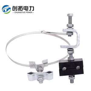 Collier de serrage pour câble optique OPGW de descente de tour ADSS, raccord pour conducteur isolé sur poteau - Product Image 1