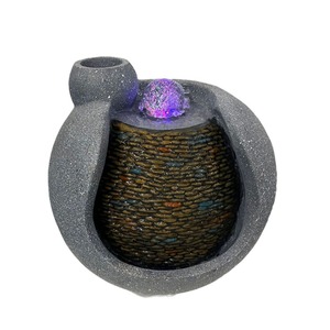 Modern Minimalist Water Feature Artificial Rockery Bonsai Decoration Indoor Outdoor <b>Desk</b> Decor <b>Large</b> 35.5x29x34cm - Product Image 4