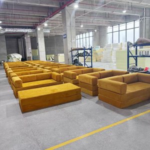 Kompresli Kanepe Yatak Takımı Kutuda Kumaş Vakumlu Rulo Paketlenmiş Yüksek Yoğunluklu Sünger Özel Renkler Oturma Odası İçin Modüler OEM Fabrika - Product Image 3
