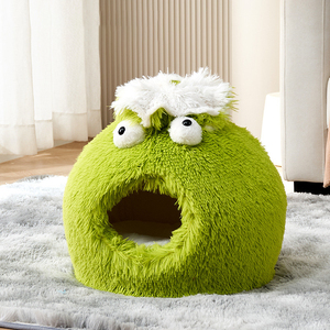 Best-seller Lit <span class=keywords><strong>pour</strong></span> chat en fausse fourrure Peluche douce Grotte fouisseuse Creative Monster Cat Cave Lit <span class=keywords><strong>pour</strong></span> chats Petits chiens - Product Image 6