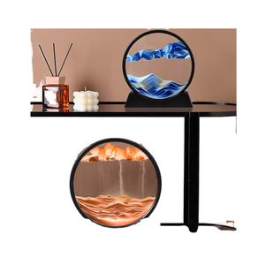 <span class=keywords><strong>Sablier</strong></span> dynamique 3D créatif, peinture artistique Art Déco, minuteur 60 minutes pour la décoration de maison de luxe, cadeau d'anniversaire - Product Image 3