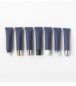 Tubo Cosmético de Plástico PE Azul Mate de 15 ml/15 g, Tubo para Loción para el Cuidado de la Piel, Tubo para Brillo Labial, con Cabezal de Masaje de Aleación de Zinc - Product Image 2