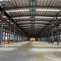 Structure en acier métallique robuste pour atelier, bâtiment industriel, construction de charpente en acier sur mesure