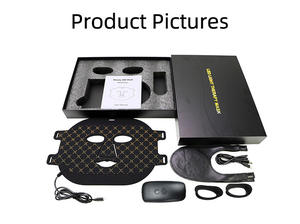 Maschera di luce rossa a Led in Silicone 630nm colore blu infrante maschera per il viso rosso dispositivo di terapia della luce per la modalità Anti-rughe e Anti-acne - Product Image 6