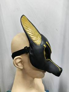 <span class=keywords><strong>Máscara</strong></span> de <span class=keywords><strong>Anubis</strong></span> PVC y látex Dios egipcio accesorio de disfraz Chacal Dios mascarada para Halloween Cosplay fiesta suministros - Product Image 2