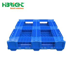 Heavy Duty Plastic <b>Pallet</b> Grid Design Moisture-Proof Flat Skid Base for Warehouse Storage and Logistics - Product Image 4