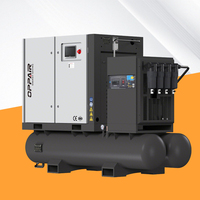 Compresseur d'air industriel fixe tout-en-un OEM 15 CV 11 kW avec sécheur d'air et réservoir Compresor De Tornillo 125 psi