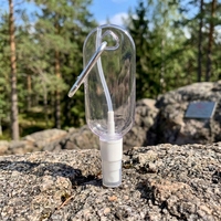 Flacons pulvérisateurs portables de voyage en PET transparent, rechargeables, à brume fine, 50ml 60ml 75ml, pour désinfectant pour les mains et liquides cosmétiques