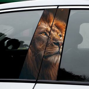 Car <strong>Sticker</strong> <strong>Decal</strong> Waterproof Vinyl B-Pillar <strong>Lions</strong> and Tigers Car Center Pillar <strong>Stickers</strong> for Car Door Pillar <strong>Stickers</strong> - Product Image 2