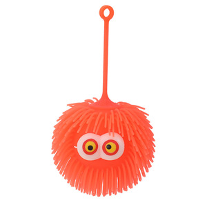 Autonomy Puffer Ball 9cm Protruding Eye Fuzzy Ball Flashing Light Up Stress Relief Toy For Kids And Youth Unisex - Product Image 5