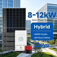 Système de stockage d'énergie solaire Deye 8 kW 12 kW, système solaire complet Deye 6 kW, système d'énergie solaire hybride