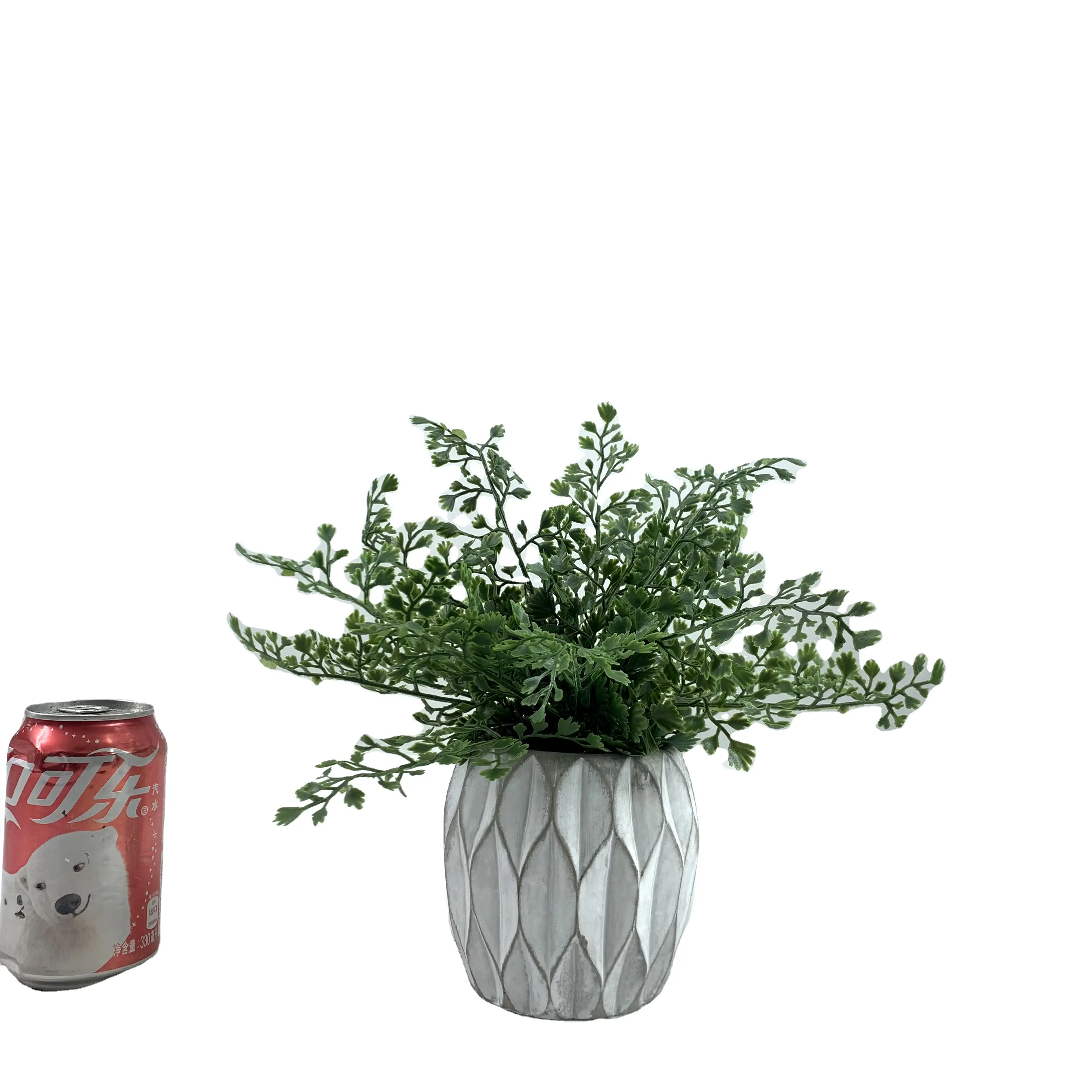 Plante verte artificielle tropicale de style européen, 1 pièce, décoration de plantes en pot, fournitures de balcon, aménagement paysager de noël, bonsaï rétro