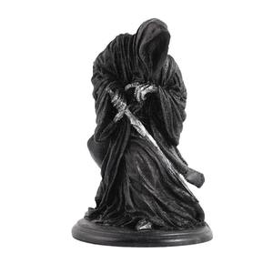 Figurine de pêcheur squelette - Œuvre d'art en résine de style gothique, esprit de l'épée - Dieu de la mort à la robe noire - Product Image 4