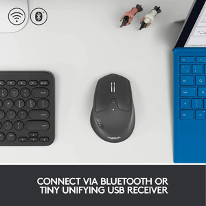 Logitech M720 Triathlon 2,4 GHz Ratón inalámbrico multidispositivo 1000 DPI 8 botones para <span class=keywords><strong>Bluetooth</strong></span> Receptor unificador USB para computadora portátil - Product Image 2