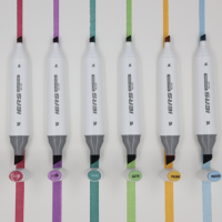 Ensemble de marqueurs professionnels à double pointe à base d'alcool, 128 pièces, marqueurs d'art en plastique, stylo à pointe biseautée pour le dessin