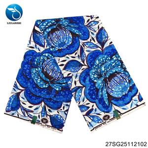 Tissu en coton 100% Ankara <span class=keywords><strong>Wax</strong></span> africain, 6 yards, prix de gros, toucher doux, brillance naturelle, batik grand super brillant, pour vêtements et sacs - Product Image 3