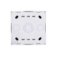 Interruptor de pared estándar de la UE 2 Gang 2 Way Interruptor de luz eléctrica de PC ABS montado en superficie para uso doméstico y de oficina Precio bajo