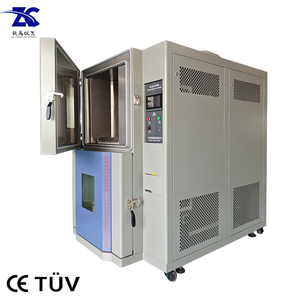 Tùy chỉnh điện tử khí hậu cho buồng thử nghiệm nóng/lạnh tác động nhiệt độ kiểm soát độ ẩm làm mát sốc nhiệt đi xe đạp 1 năm - Product Image 1