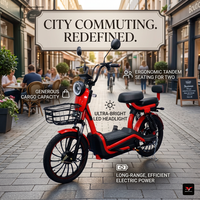 Vélo électrique longue portée 350W avec pneus larges, scooter urbain Surron pour la ville