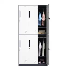 خزانة معدنية للموظفين بها 6 أبواب لتخزين الملابس خزانة معدنية للمدرسة والصالة الرياضية الأعلى مبيعًا