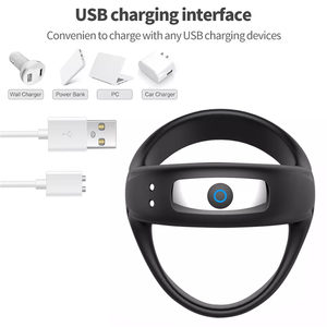 Anello per Pene Triangolare in Silicone Elastico per <span class=keywords><strong>Uomo</strong></span>, 10 Vibrazioni Intense con Funzione Magnetica, Anello Vibrante per Pene Maschile - Product Image 2