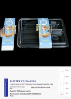 Boîte d'emballage alimentaire en plastique BOHE Hema, célèbre sur Internet, avec doublure en plastique, impression UV personnalisable, pour Mochi aux algues et petits produits de pâtisserie