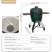 SEB KAMADO 26 Zoll Barbecue Kamado Komodo Holzkohlegrill Keramikgrill für Außenküche