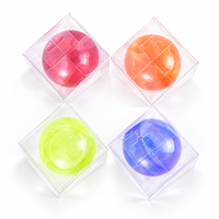 Balle de golf transparente personnalisée, fabrication OEM directe d'usine, balle de golf creuse haute élasticité personnalisée avec logo sur mesure, vente en gros
