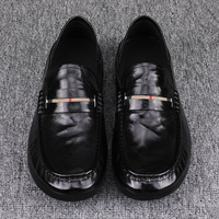 Couvre-chaussures Bean pour chaussures plates confortables pour hommes en toutes saisons, chaussures en cuir à talon plat résistantes à l'usure pour usage décontracté