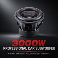 Subwoofer de voiture actif de 12 pouces, 4000 W de puissance maximale, 2 plus 2 ohms, cadre en aluminium, amplificateur de classe D chromé pour système audio de voiture