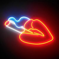 En gros, enseigne néon LED personnalisée avec logo 'Joyeux Anniversaire', sans MOQ, dropshipping, pour magasin de tabac, mariage, décoration intérieure
