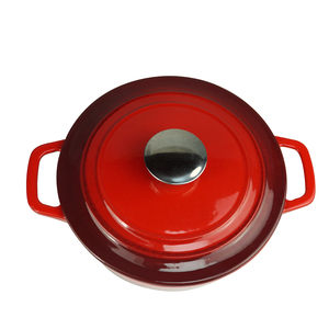 Casserole hollandaise émaillée de couleur 21 cm, casseroles hollandaises <span class=keywords><strong>en</strong></span> <span class=keywords><strong>fonte</strong></span> <span class=keywords><strong>jaune</strong></span>, ensemble de batterie de cuisine <span class=keywords><strong>en</strong></span> <span class=keywords><strong>fonte</strong></span> émaillée de couleur 2,5 QT - Product Image 5
