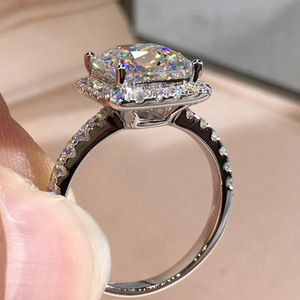 Elegante Anello Classico in Rame per Matrimonio e Fidanzamento, Anello Scintillante a Forma di Cuore per Donne, Regalo per Feste, Gioiello - Product Image 5