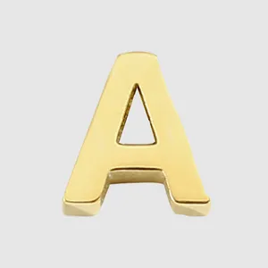 EManco A-Z 26 Initials Letter Pendant Women Fashion Accessories Jewelry Trendy Gold Plated Stainless Steel DIY Custom Chain