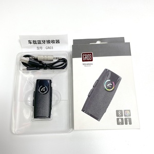 GR03 2-in-1 không dây cho <span class=keywords><strong>Bluetooth</strong></span> 5.0 xe Kit 3D 3.5mm jack cho âm nhạc rảnh tay cuộc gọi Dongle Adapter người tiêu dùng thiết bị điện tử - Product Image 5