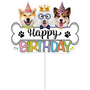 Decorazioni per Festa di <span class=keywords><strong>Compleanno</strong></span> per Cani con Motivo Delfino <span class=keywords><strong>e</strong></span> Stella, Striscione con <span class=keywords><strong>Auguri</strong></span> '<span class=keywords><strong>Buon</strong></span> <span class=keywords><strong>Compleanno</strong></span>' Stampato Digitalmente - Product Image 6