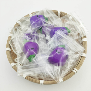 Nouveau produit phare : Jouets anti-stress TPR Mochi Squishy en forme de mini aubergine, à récupération lente, pour exercices manuels et soulagement du stress - Product Image 2