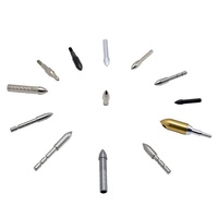 Pointes de flèches légères en acier inoxydable usinées CNC, 90, 125, 200 grains, pour tir à l'arc