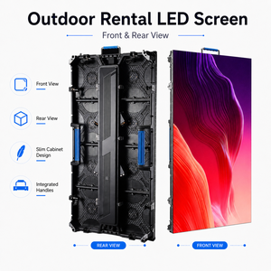 Panneau d'affichage LED de location P4.81, étanche pour extérieur, écran 500x1000mm pour publicité de concert - Product Image 3