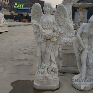 Approvisionnement d'usine Pierre Blanche Marbre Romain César Auguste Statue Sculpture - Product Image 2