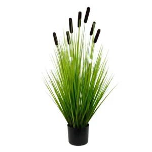 Plante artificielle d'excellente qualité 90CM, blé <span class=keywords><strong>sauvage</strong></span>, <span class=keywords><strong>oignon</strong></span> vert, décor pour la maison et l'extérieur - Product Image 1