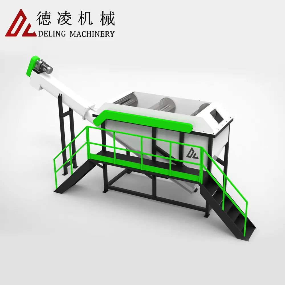 Manufacturer Direct Sales 500kg PET Bottle Recycling Cleaning Production Line New Dewatering Machine Label Remover