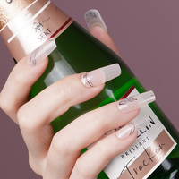 Autocollants pour ongles longue durée, faciles à appliquer, multicolores, style métallique