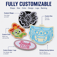 Patch brodé personnalisé avec logo sur mesure pour vestes, chapeaux, sacs et décoration de vêtements