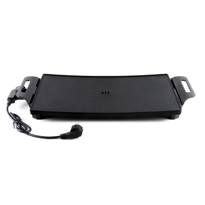 800W Aluminum Electric Grill Pan Indoor/Outdoor RV Hotel Household Use Microcomputer Control Temperature Control <b>Smokeless</b> PTFE - Product Image 2