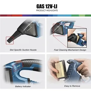 <span class=keywords><strong>Aspirateur</strong></span> à main <span class=keywords><strong>sans</strong></span> <span class=keywords><strong>fil</strong></span> Bosch GAS 12V-LI, batterie lithium-ion professionnelle 12V, outil de nettoyage léger rechargeable - Product Image 5